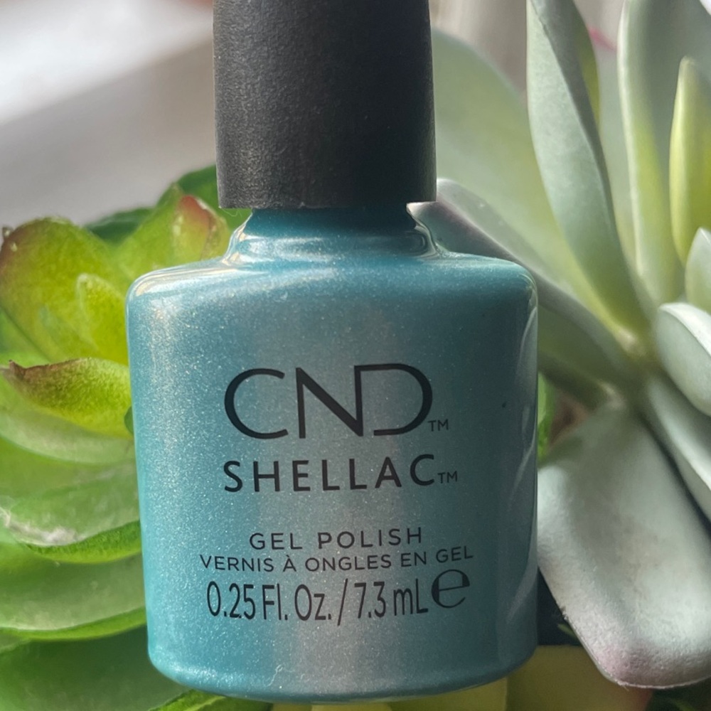 CND Shellac Gel Polish - Teal Shimmer-Sleeping mask